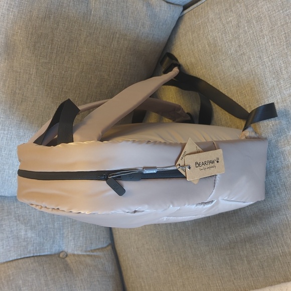 BEARPAW 15" Laptop Puffer Backpack Unisex Style BW-BBP1256  Sand NWT - Picture 4 of 14